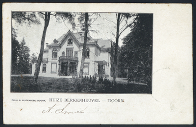 17830 Gezicht op het huis Berkenheuvel te Doorn.